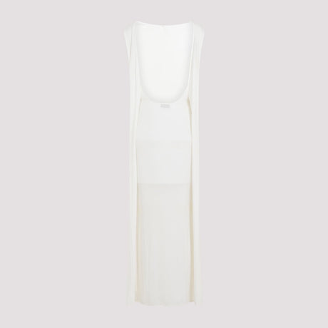 JACQUEMUS White Cascading Dress for Women