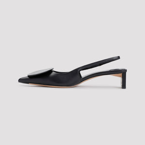 Giày Cao Gót Slingback Bít Đế 5cm