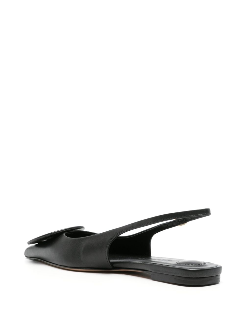 JACQUEMUS Textured Pointed Toe Slingbacks