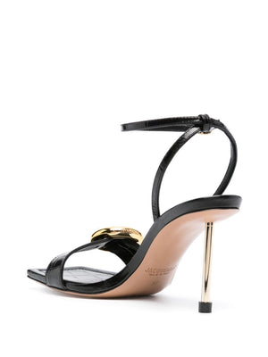 JACQUEMUS High Heel Crossover Strap Sandals with Ankle Buckle - 100MM