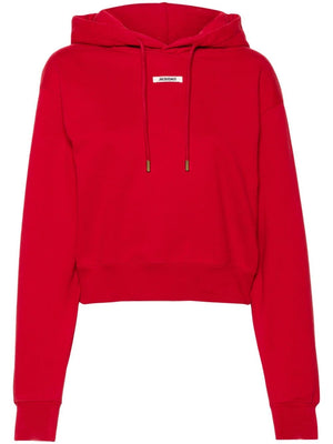 JACQUEMUS Cropped Gossamer Sweatshirt