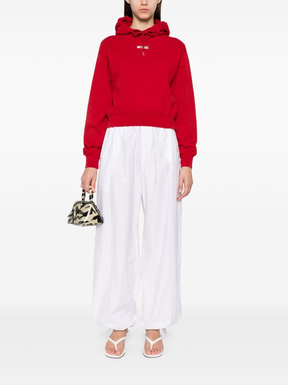 JACQUEMUS Cropped Gossamer Sweatshirt