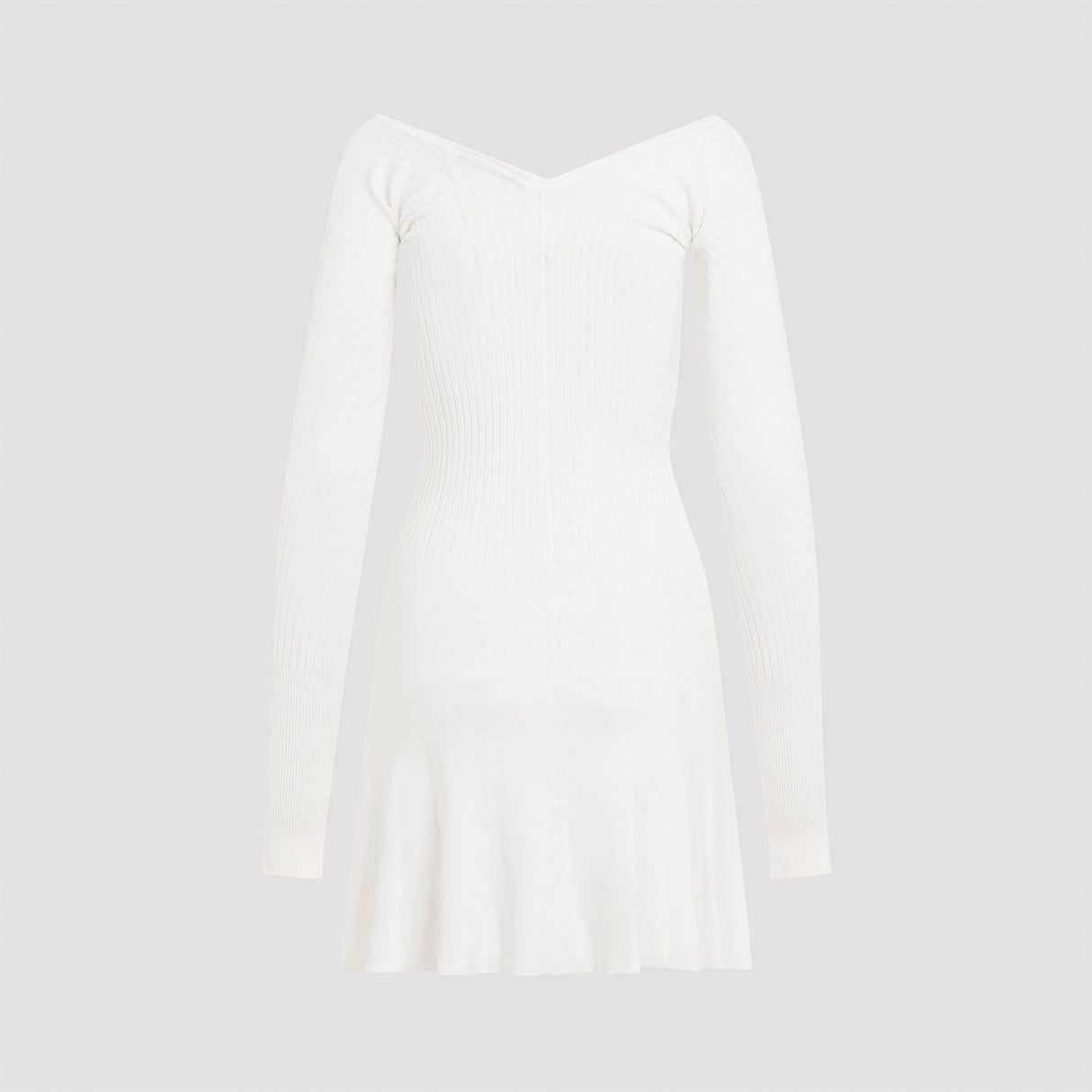 JACQUEMUS Chic Long Sleeve Scalloped Mini Dress for Women