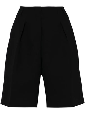 JACQUEMUS Black Women's Curved Bermudas for SS24