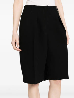 JACQUEMUS Black Women's Curved Bermudas for SS24