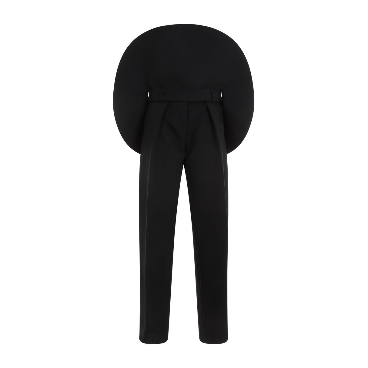 獨特設計的黑色圓形女士褲，SS24系列