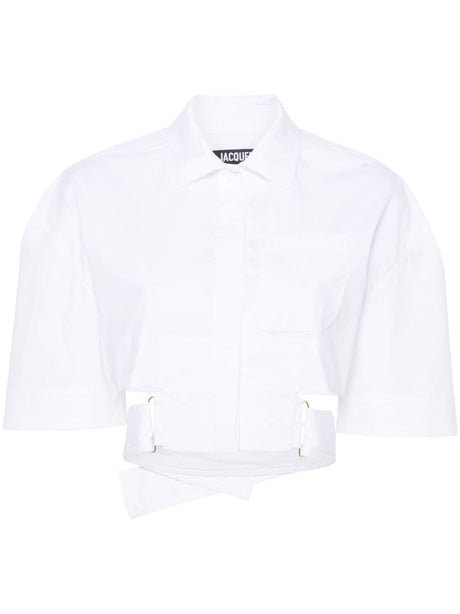 Asymmetric Cotton Shirt for Women - Contemporary Design by Jacquemus