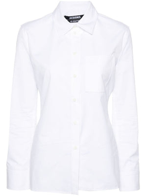 JACQUEMUS Classic White Cotton Shirt