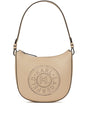 KARL LAGERFELD Circle Moon Mini Handbag with Perforated Logo