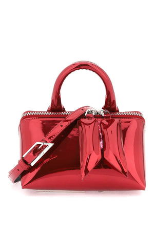 Red Mirror-Effect Mini Handbag for Women