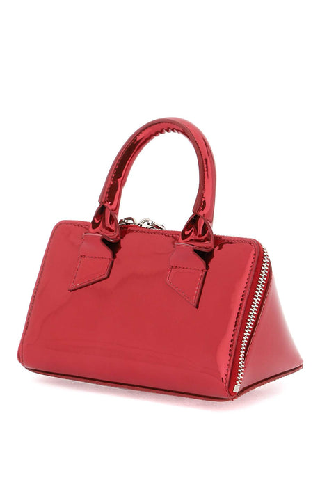 Red Mirror-Effect Mini Handbag for Women