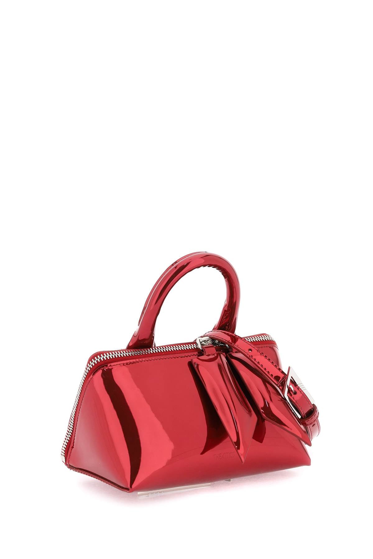 Red Mirror-Effect Mini Handbag for Women