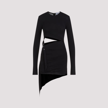 الفستان القصير الأسود للنساء من مجموعة SS24