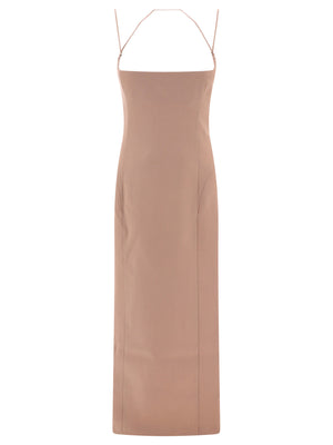 THE ATTICO Femme Fatale Beige 24SS Long Skirt