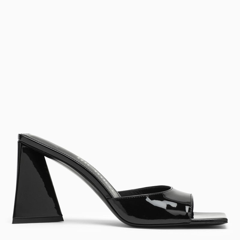 Black Patent Leather Sandals for Women by The Attico