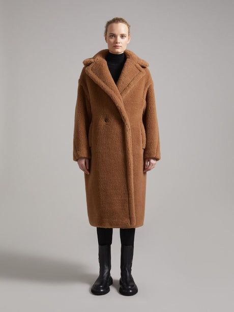 MAX MARA Luxurious Camel Wool Blend Teddy Jacket