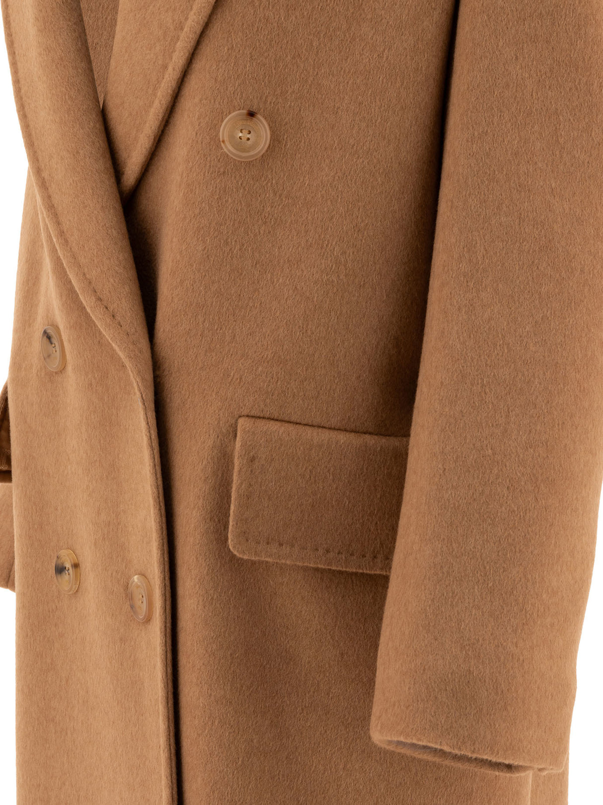 MAX MARA Double-Breasted Camel Jacket - Regular Fit