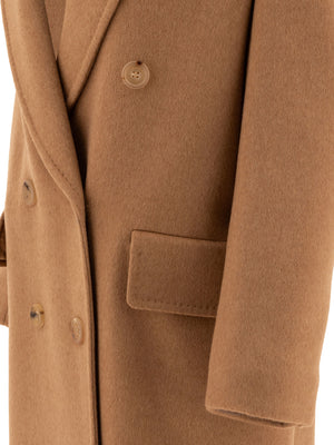 MAX MARA Double-Breasted Camel Jacket - Regular Fit