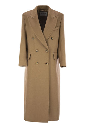 MAX MARA Double-Breasted Camel Outerwear Jacket