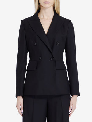 MAX MARA Women’s Wool Gabardine Double-Breasted Jacket