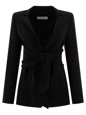 MAX MARA Elegant Cady Jacket with Sash