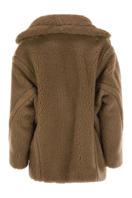 MAX MARA DRAMMA - TEDDY BEAR ICON Jacket SHORT IN ALPACA AND WOOL