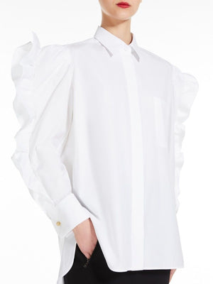 MAX MARA Stylish Pleiadi Shirt in Classic White for Women