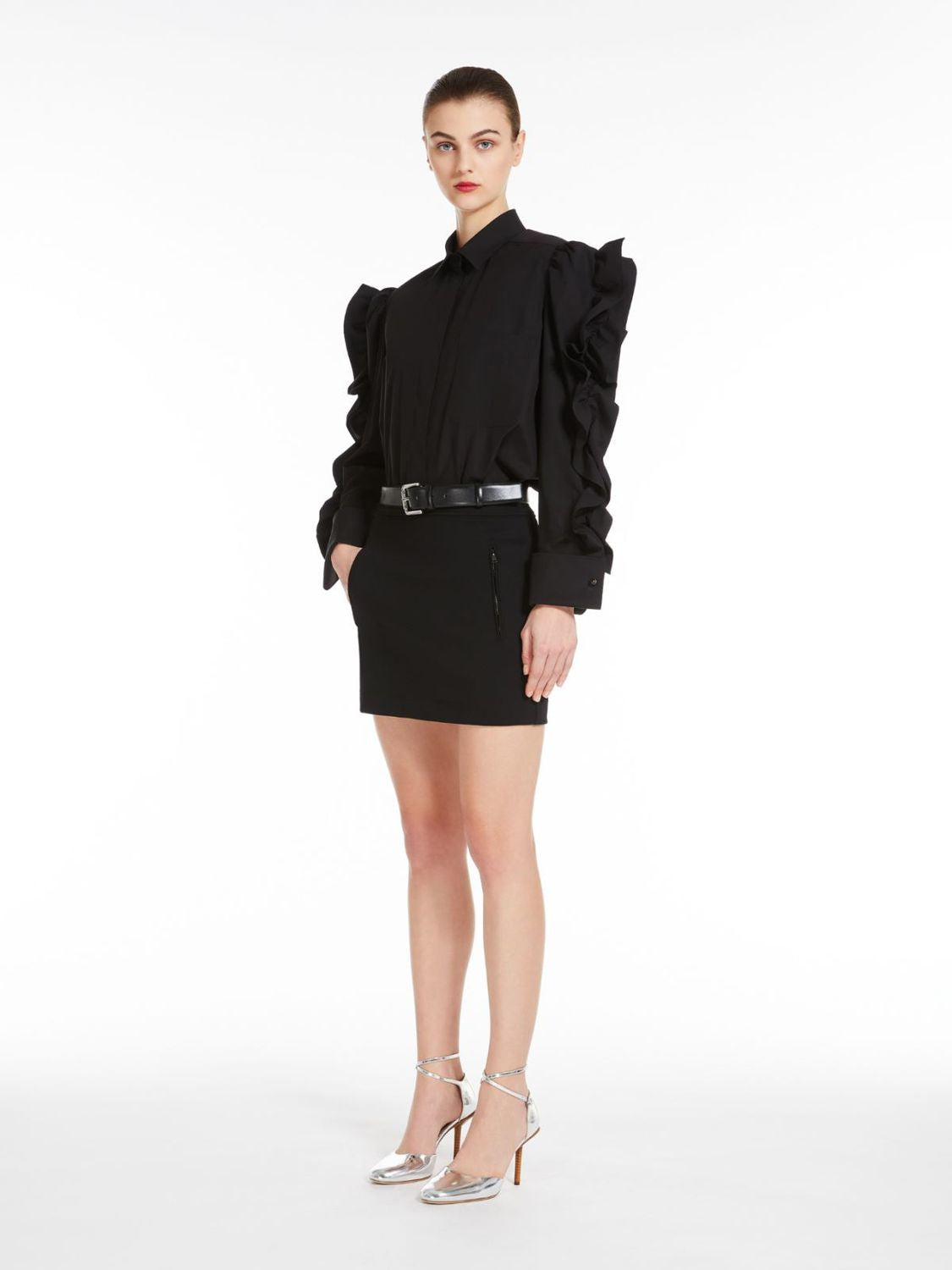 MAX MARA Elegant Black Pleiadi Shirt