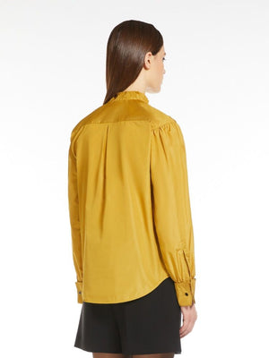 MAX MARA Chic Mustard Blouse for Women - Fall/Winter 2024