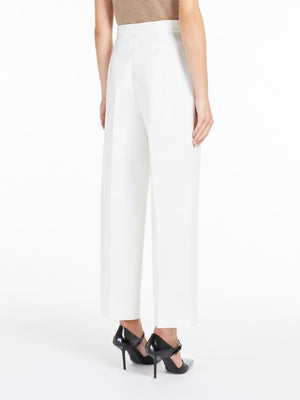 MAX MARA VERBANO LONG TROUSER WHITE