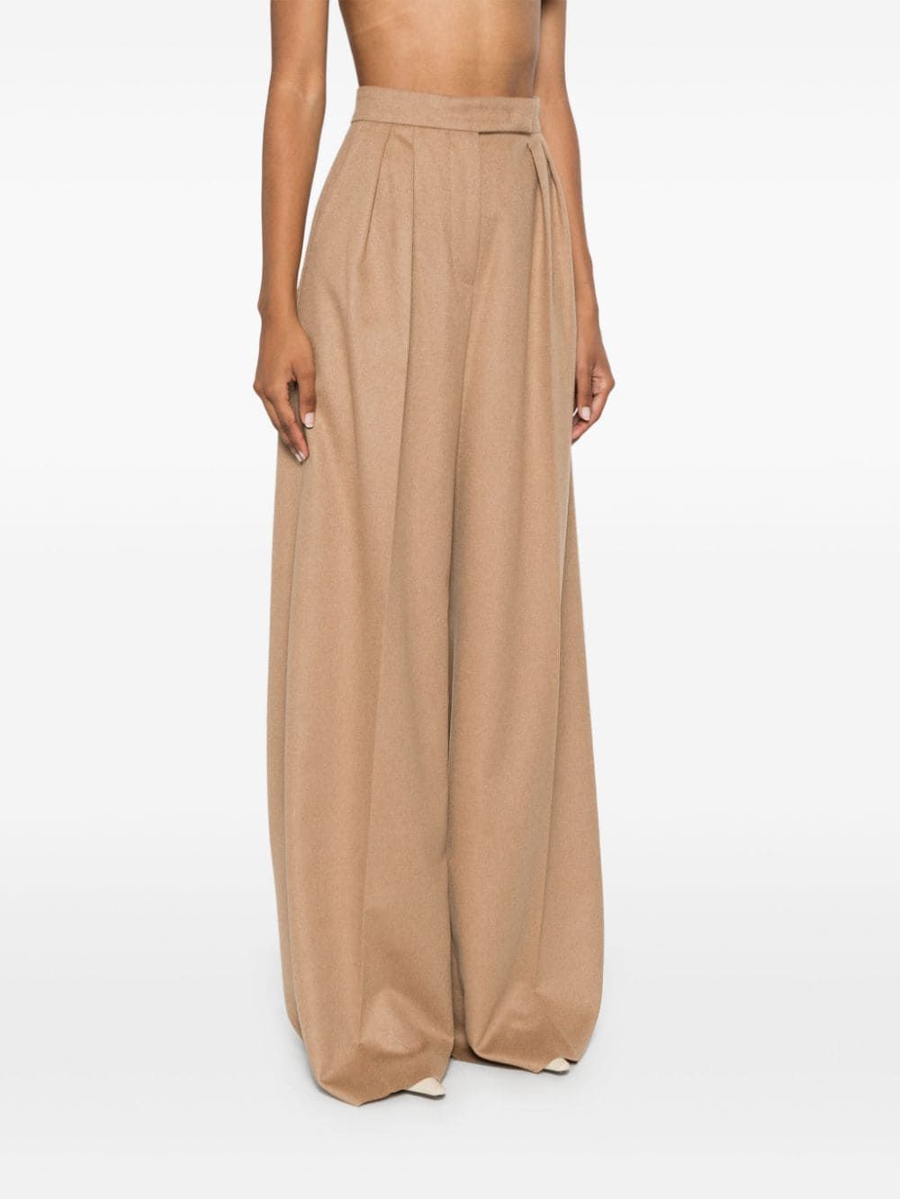 MAX MARA Luxurious Camel Wool Trousers for Women - FW24