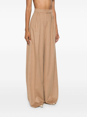 MAX MARA Luxurious Camel Wool Trousers for Women - FW24