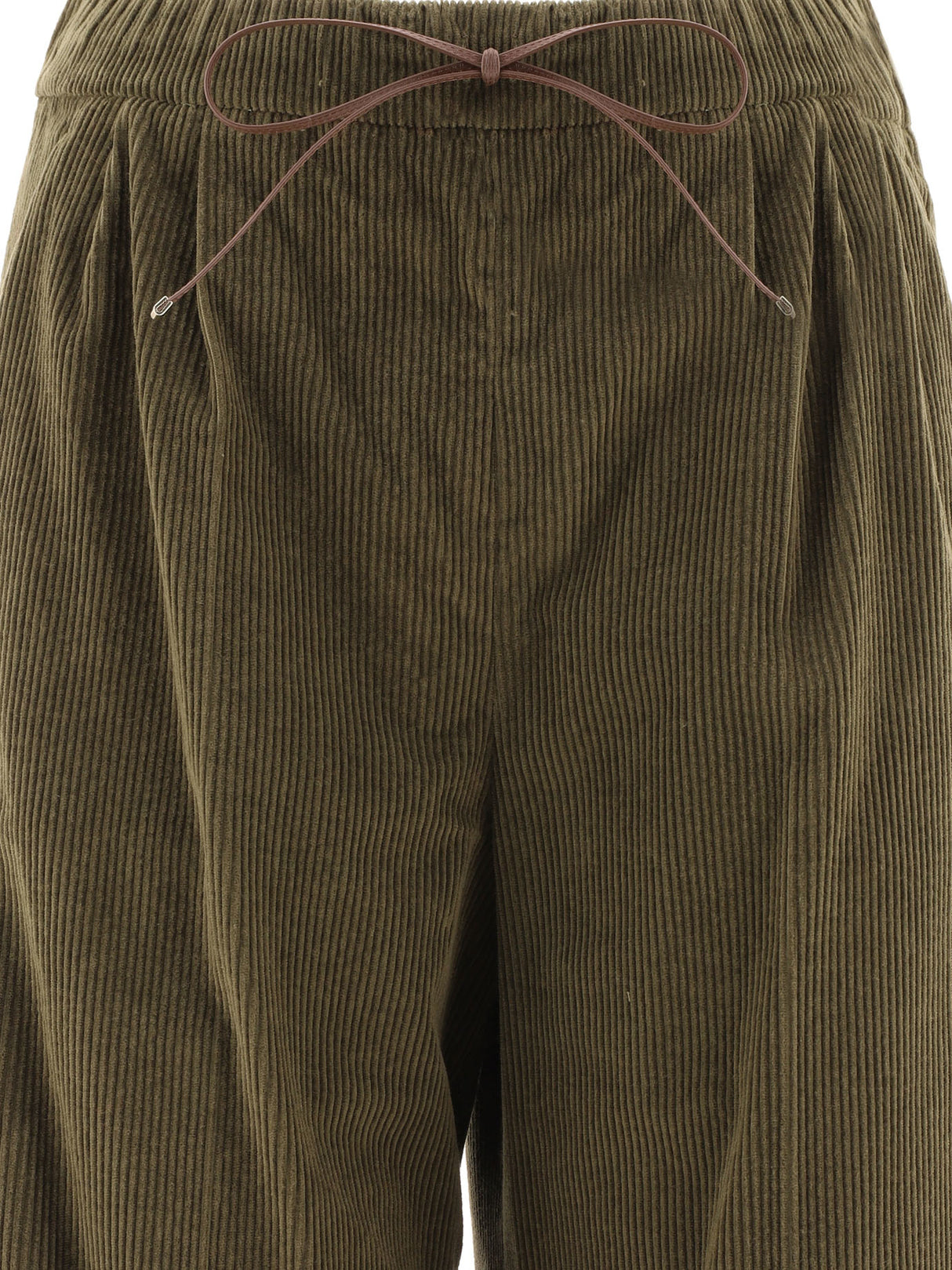 MAX MARA Lush Green Corduroy Trousers