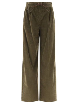 MAX MARA Lush Green Corduroy Trousers