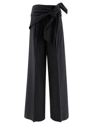 MAX MARA Wide-Leg Wool Felt Trousers - Regular Fit, High Rise