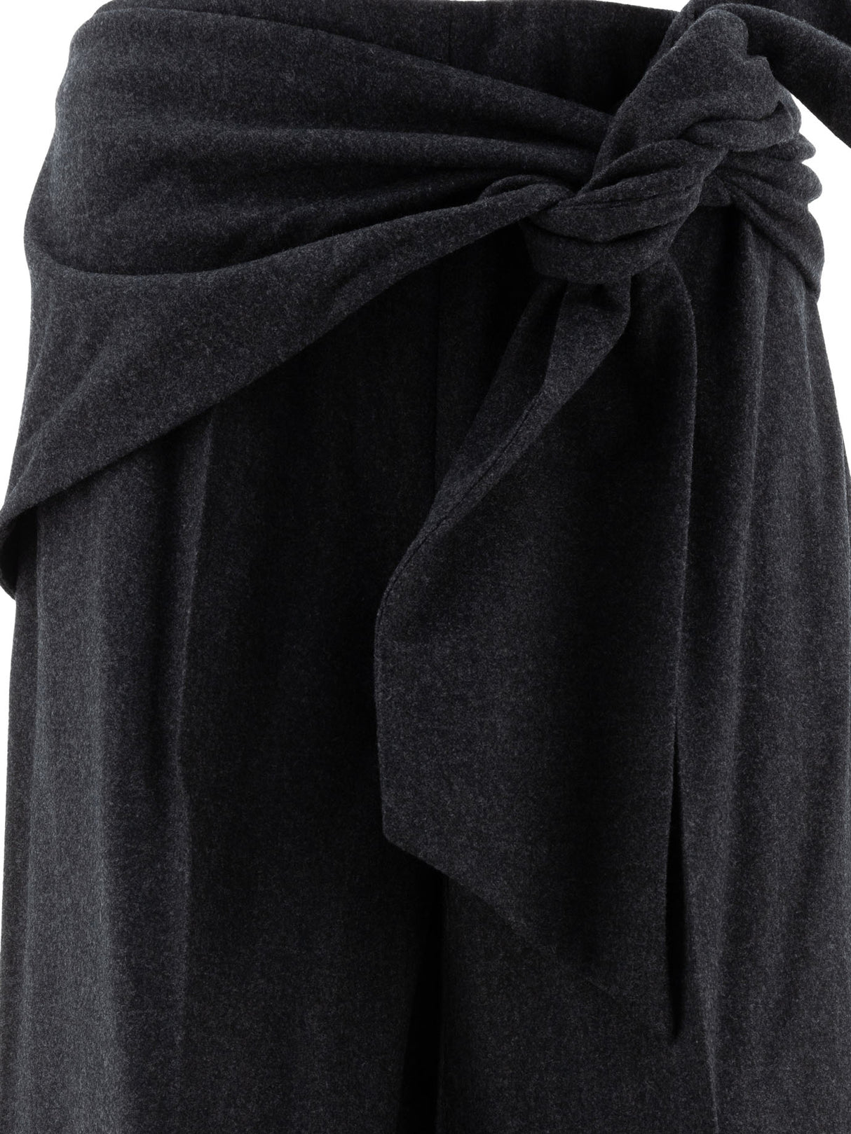 MAX MARA Wide-Leg Wool Felt Trousers - Regular Fit, High Rise