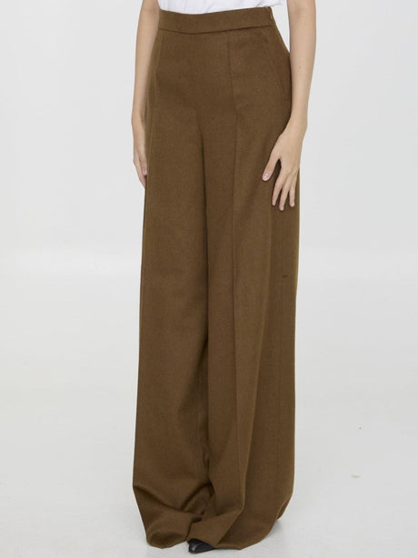 MAX MARA Sleek Women’s Camel Wool Tapered Pants