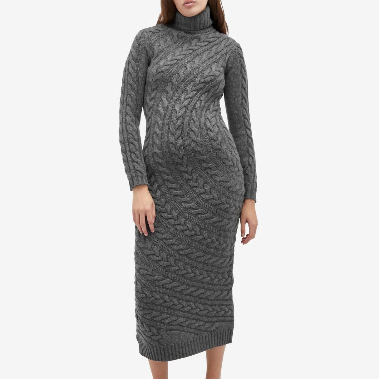 MAX MARA Elegant Wool-Cashmere Blend Dress