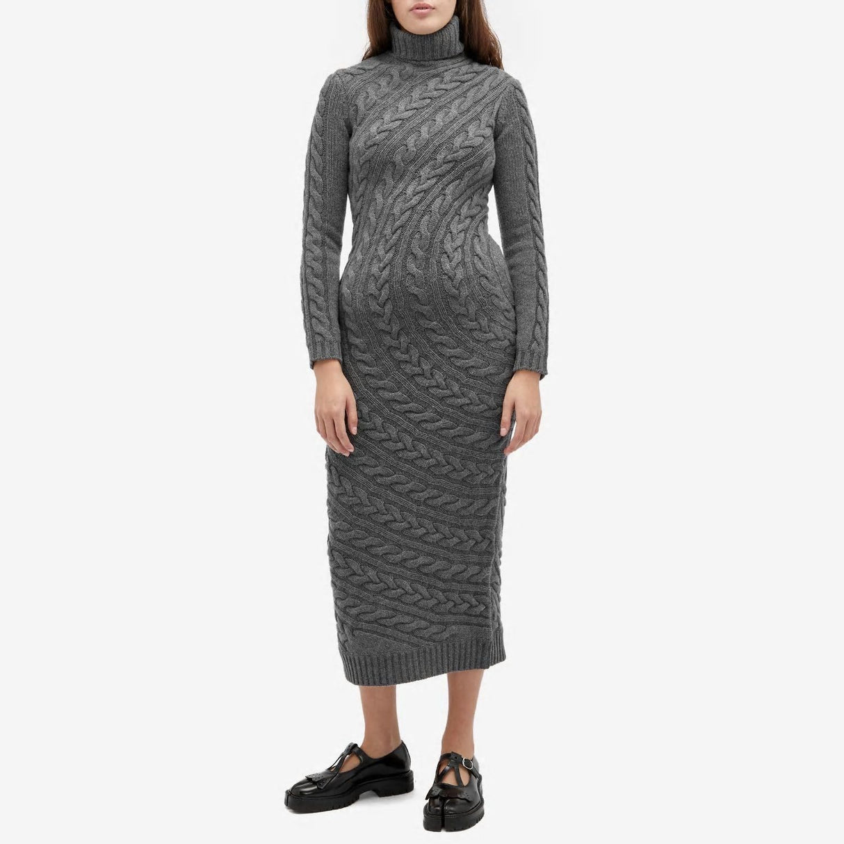 MAX MARA Elegant Wool-Cashmere Blend Dress