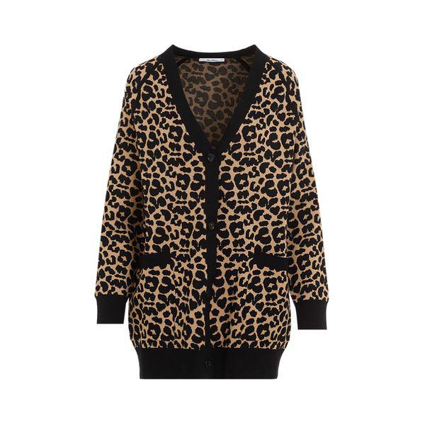 MAX MARA Oversized Jacquard Viscose Cardigan