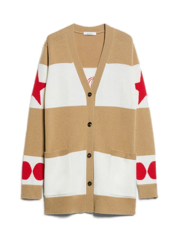 MAX MARA Luxurious Oversized Wool-Cashmere Cardigan