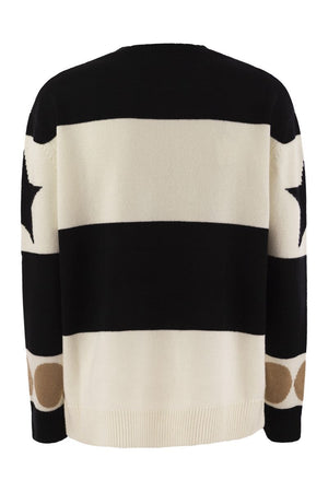 MAX MARA Elegant Silk Twill Crew-Neck Pullover