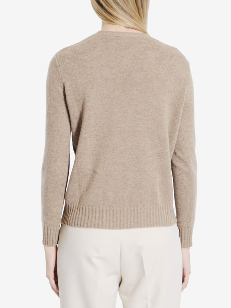 MAX MARA Elegant Taupe Cashmere Sweater