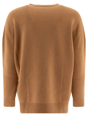 MAX MARA Relaxed Fit Wool and Cashmere Sweater with Sequins