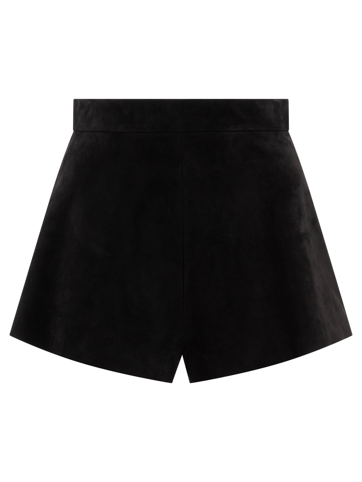 MAX MARA High Rise Suede Mini Shorts