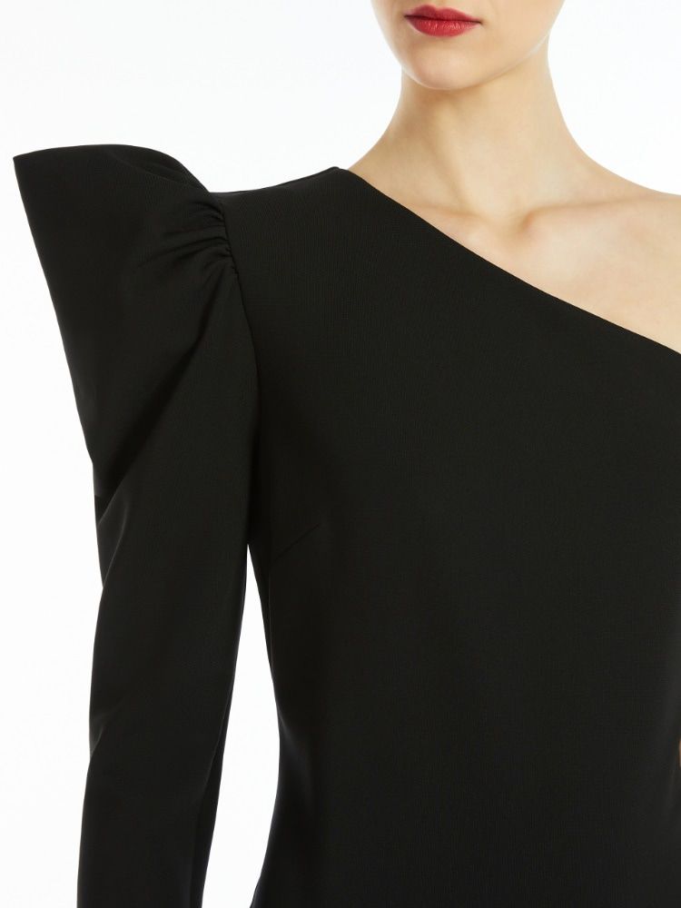 MAX MARA Elegant Black T-Shirt Dress