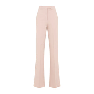 MAX MARA Elegant Neutral Viscose Blend Trousers