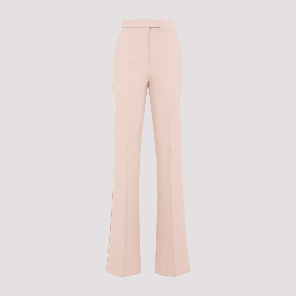 MAX MARA Elegant Neutral Viscose Blend Trousers