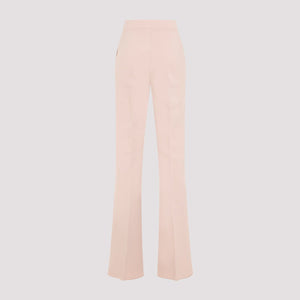 MAX MARA Elegant Neutral Viscose Blend Trousers