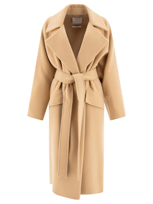 MAX MARA SPORTMAX Elegant Beige Cashmere-Blend Robe Jacket